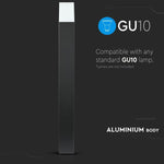 LED utanpåliggande armatur ram 80cm, med 1xGU10LED glödlampa (glödlampa ingår ej), svart, IP54