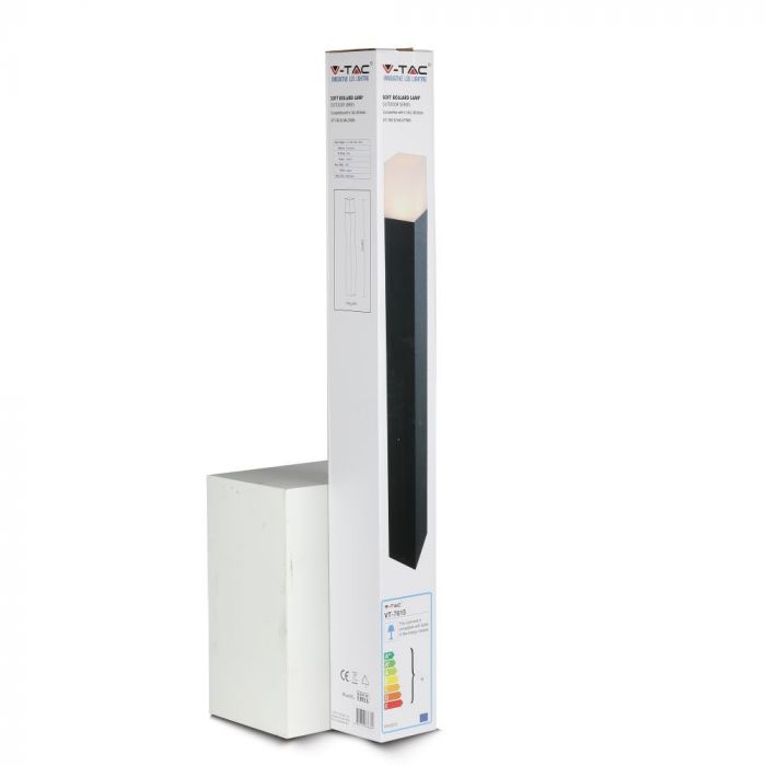 LED utanpåliggande armatur ram 80cm, med 1xGU10LED glödlampa (glödlampa ingår ej), svart, IP54