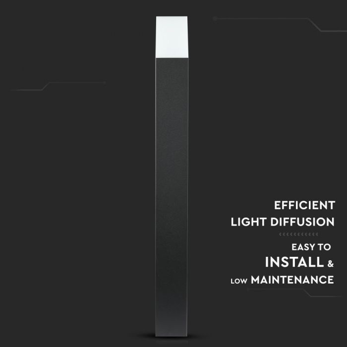 LED utanpåliggande armatur ram 80cm, med 1xGU10LED glödlampa (glödlampa ingår ej), svart, IP54