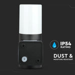 V-TAC Fasadlampram med 1xGU10 LED-lampa (glödlampa ingår ej)i, svart, IP54