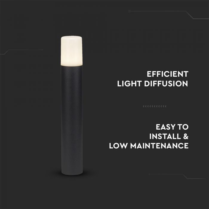 V-TAC LED uz virsmas montējams gaismekļa karkass 50cm ar 1xGU10 LED spuldzi (spuldze nav iekļauta), melns, IP54
