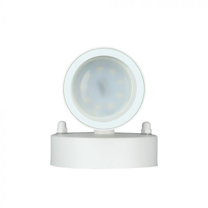 V-TAC Facade lampram med 2xGU10 LED-lampor (glödlampor ingår ej), vit, IP44