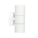 V-TAC Facade lampram med 2xGU10 LED-lampor (glödlampor ingår ej), vit, IP44