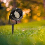 V-TAC maapealne raam 1xGU10 LED-pirniga (pirn ei kuulu komplekti), must, IP65