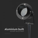 V-TAC Ground-mounted frame with 1xGU10 LED bulb (bulb not included), black, IP65