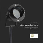 V-TAC maapealne raam 1xGU10 LED-pirniga (pirn ei kuulu komplekti), must, IP65