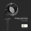 V-TAC Ground-mounted frame with 1xGU10 LED bulb (bulb not included), black, IP65
