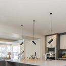 GU10 bulb frame/fixture, IP20, black, Ø60x220xh830-1170 mm IP20, V-TAC