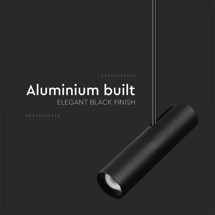 GU10 bulb frame/fixture, IP20, black, Ø60x220xh830-1170 mm IP20, V-TAC