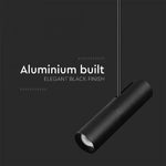 GU10 spuldzes  karkass/armatūra, IP20, melns, Ø60x220xh830-1170 mm IP20, V-TAC