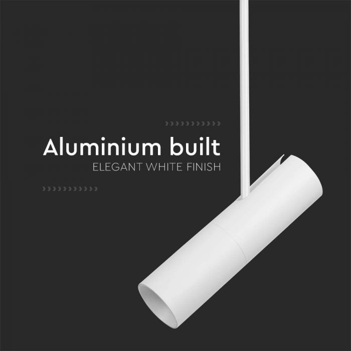 GU10 spuldzes  karkass/armatūra, IP20, balts, Ø60x220xh830-1170 mm IP20, V-TAC