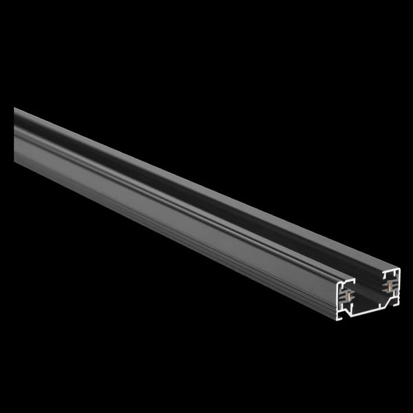 1-fāžu Sliede LED sliežu sistēmu gaismekļiem, 1000x18x35mm, melna