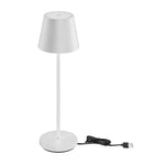 2W(200Lm) LED galda lampa ar 4400mA bateriju, 5V, 1A-2A, IP54, dimmējama, skārienjūtīgs slēdzis, balta, silti balta gaisma 3000K
