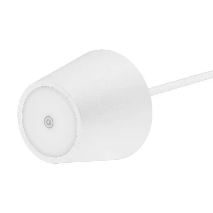 2W(200Lm) LED table lamp with 4400mA battery, 5V, 1A-2A, IP54, dimmable, touch-sensitive switch, white, warm white light 3000K