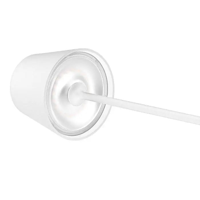 2W(200Lm) LED table lamp with 4400mA battery, 5V, 1A-2A, IP54, dimmable, touch-sensitive switch, white, warm white light 3000K