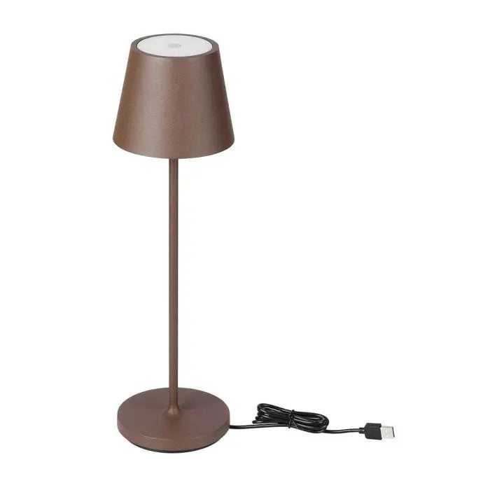 2W(200Lm) LED-bordslampa, V-TAC, IP54, 5V, 1A-2A, 4400m batteri, varmvitt ljus 3000K