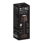 2W(200Lm) LED-bordslampa, V-TAC, IP54, 5V, 1A-2A, 4400m batteri, varmvitt ljus 3000K