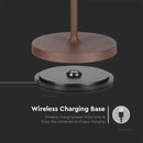 2W(200Lm) LED galda lampa, V-TAC, IP54, 5V, 1A-2A, 4400m baterija, silti balta gaisma 3000K