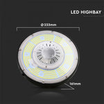100W(18500Lm) 1-10V VTAC LED lagerarmatur, svart, dimbar, IP65, Meanwell strömförsörjning, dimbar, 5 års garanti, neutralvit 4000K