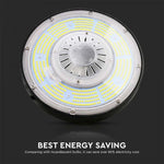 100W(18500Lm) 1-10V VTAC LED lagerarmatur, svart, dimbar, IP65, Meanwell strömförsörjning, dimbar, 5 års garanti, neutralvit 4000K