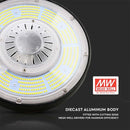 100W(18500Lm) 1-10V VTAC LED noliktavas gaismeklis, melns, dimmējams, IP65, Meanwell barošanas bloks, dimmējams, garantija 5 gadi, neitrāli balta gaisma 4000K