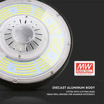100W(18500Lm) 1-10V VTAC LED lagerarmatur, svart, dimbar, IP65, Meanwell strömförsörjning, dimbar, 5 års garanti, neutralvit 4000K