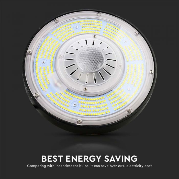 200W(37000Lm) VTAC LED lagerarmatur, svart, IP65, Meanwell nätaggregat, dimbar, 5 års garanti, neutralvit 4000K