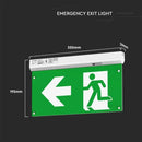 2.5W(100Lm) 4IN1 LED EMERGENCY exit, V-TAC, cold white light 6000K