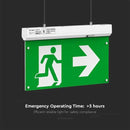 2.5W(100Lm) 4IN1 LED EMERGENCY exit, V-TAC, cold white light 6000K
