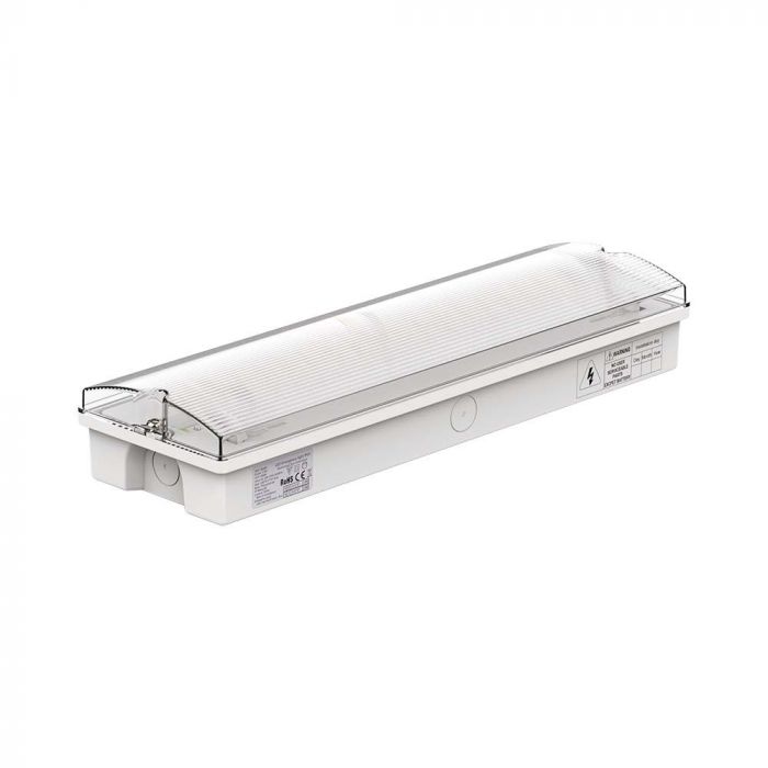 3W(130Lm) LED AVĀRIJAS izeja, V-TAC, IP65, garantija 3 gadi, auksti balta gaisma 6400K