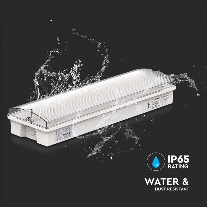 3W(120Lm) LED AVĀRIJAS izeja, V-TAC, IP65, garantija 3 gadi, auksti balta gaisma 6400K