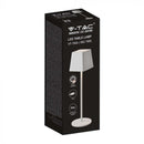 2W(200Lm) LED Table lamp, V-TAC, IP54, dimmable, white, warm white light 3000K