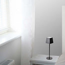 2W(200Lm) LED Galda lampa, V-TAC, IP54, dimmējama, melna, silti balta gaisma 3000K