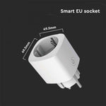 Розетка WIFI (совместима с AMAZON ALEXA и GOOGLE HOME), MAX3680W, V-TAC