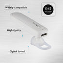 70 mAh V-TAC BLUETOOTH peakomplekt valge