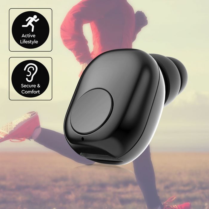 55 mAh V-TAC BLUETOOTH headset black, built-in microphone for hands-free calls