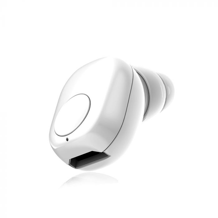 55 mAh V-TAC BLUETOOTH headphones white, built-in microphone for hands-free calls