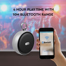 Portable BLUETOOTH speaker with micro USB cable, DC 5V/1.0A, TWS function, 800mah battery, gray, V-TAC
