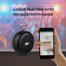 Portable BLUETOOTH speaker with micro USB cable, DC 5V/1.0A, TWS function, 800mah battery, black, V-TAC