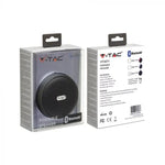 Portatīvs BLUETOOTH skaļrunis ar micro USB vadu, DC 5V/1.0A, TWS funkcija, 800mah baterija, melns, V-TAC