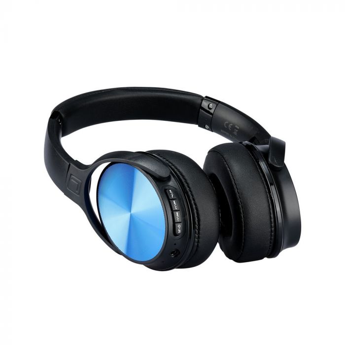 500mah V-TAC BLUETOOTH headphones, blue