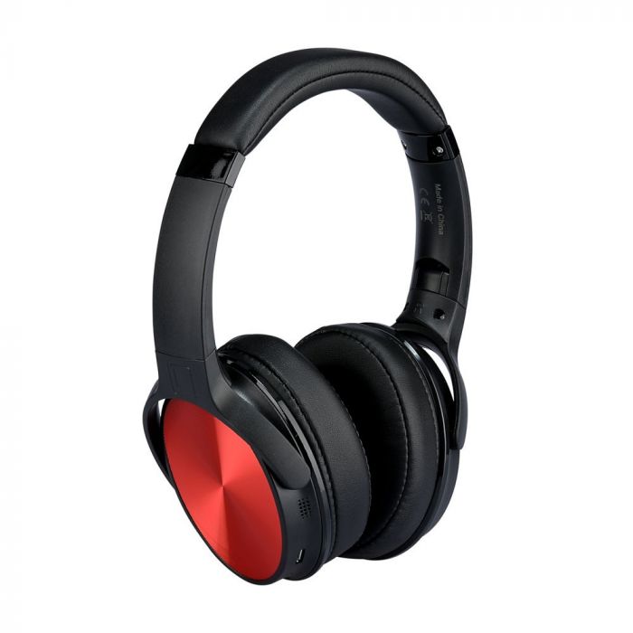 500mah V-TAC BLUETOOTH headphones, red