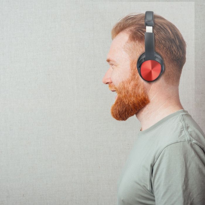 Гарнитура V-TAC BLUETOOTH на 500 мАч, красная