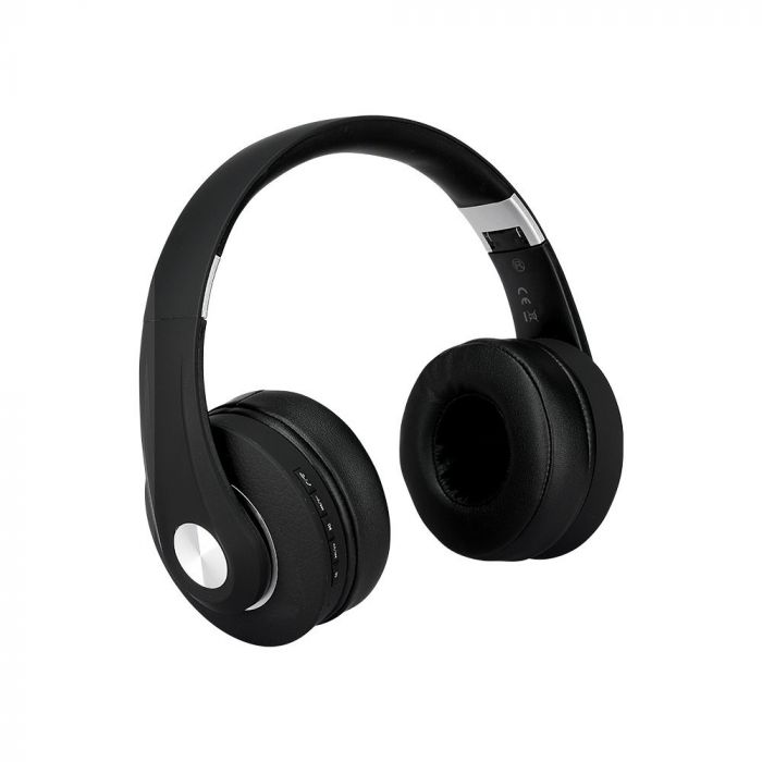 500mah V-TAC BLUETOOTH headphones, black