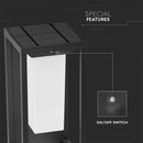 2W(220Lm) LED solar light with light sensor, V-TAC SAMSUNG CHIP, IP65, lit.bat.3.7V/2600mAh, warm white light 3000K