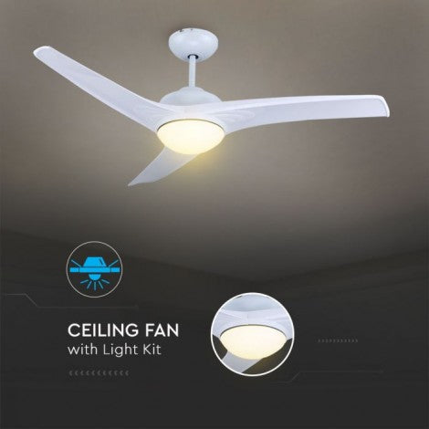 35W 42" LED CCT 3in1 ceiling light with fan and remote control, IP20, V-TAC