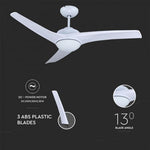 TARNE 7 PÄEVA JOOKSUL! 35W 42" LED CCT 3in1 laevalgusti koos ventilaatori ja kaugjuhtimispuldiga, IP20, V-TAC