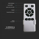 LEVERANS INOM 7 DAGAR! 35W 52" LED CCT 3in1 takarmatur med fläkt och fjärrkontroll, IP20, V-TAC