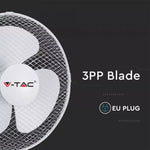 40W V-TAC-fläkt med 3 driftlägen, IP20
