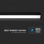 20W(1600Lm) LED magnetisk linjär armatur, IP20, DC:24V, V-TAC, svart, varmvitt ljus 3000K
